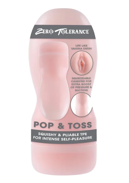Zero Tolerance Pop And Toss Stroker Flesh Pink