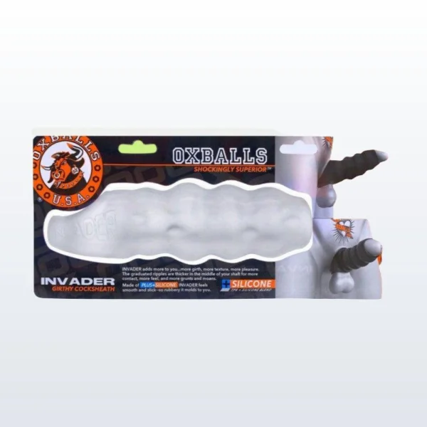 Oxballs Invader Cocksheath Penis Extender - Clear Ice — image 19 of 20