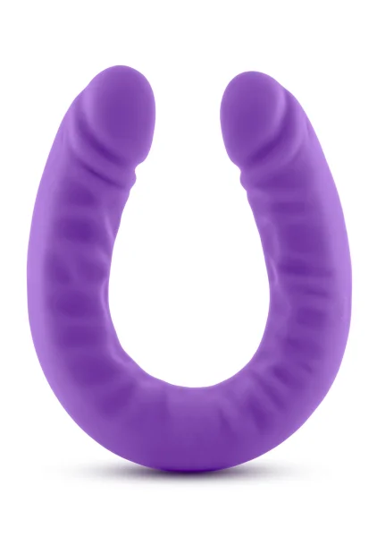 18" Slim Double Sided Dildo in Hot Pink