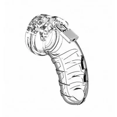 Mancage Chastity 4 5 inches Cock Cage Model 4 Clear