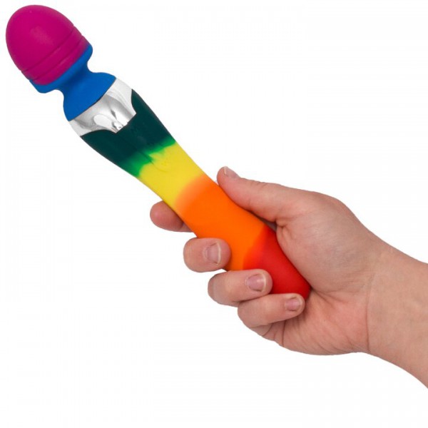 Bondara Pride Rainbow 14 Function 2 in 1 Wand and G-Spot Vibrator