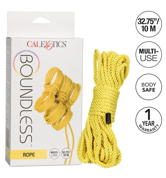 Boundless Rope by CalExotics 32.75' - Yellow