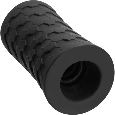 M Elite Platinum Hekx Silicone Dual End Penis Masturbator By Blush Black