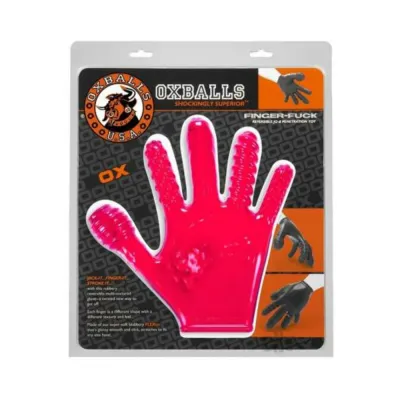 Oxballs Finger Fuck Glove Hot Pink