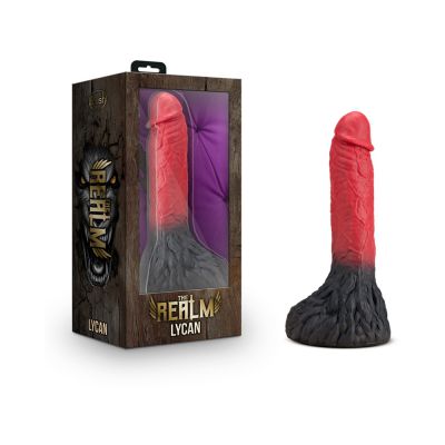 The Realm Lycan Lock on Werewolf Dildo Red