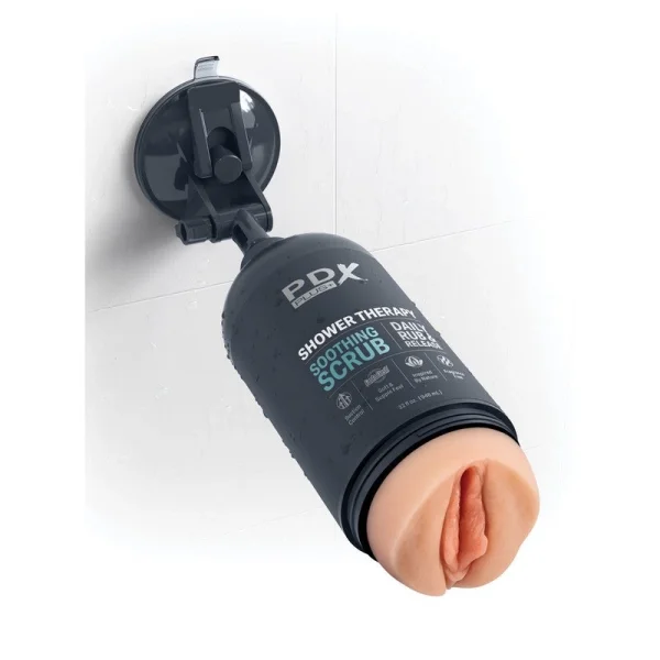 PDX Plus Shower Therapy Milk Me Honey Discreet Penis Stroker By Pipedream - Vanilla