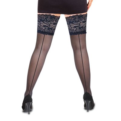 Plus Couture Hold Ups Black