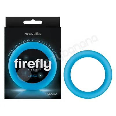 Firefly Blue Halo Cock Ring Large