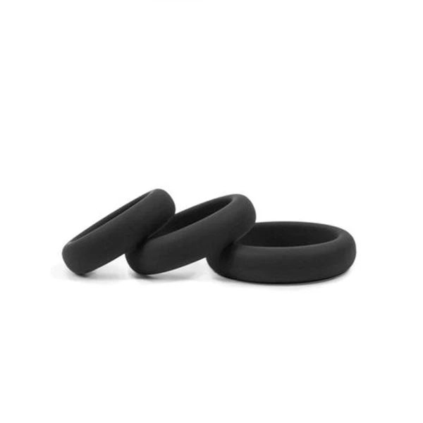 Hombre Xtra Stretch Silicone C-Bands 3 Pack Charcoal — image 11 of 12