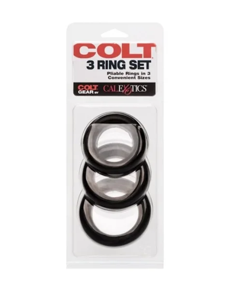 Colt 3 Ring Set - Black