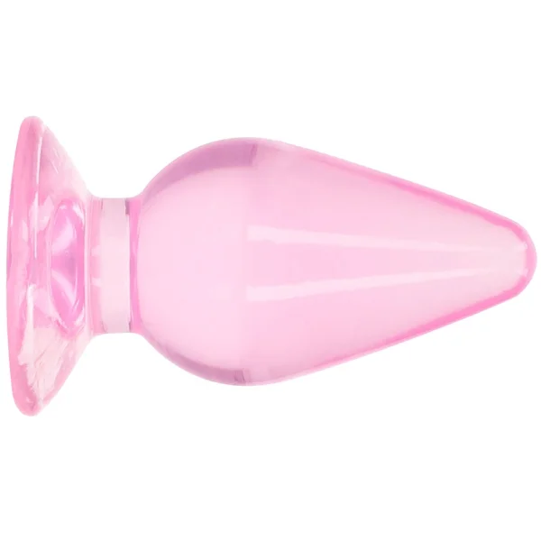 RealRock Crystal Clear Jelly 4.5 Inch Butt Plug