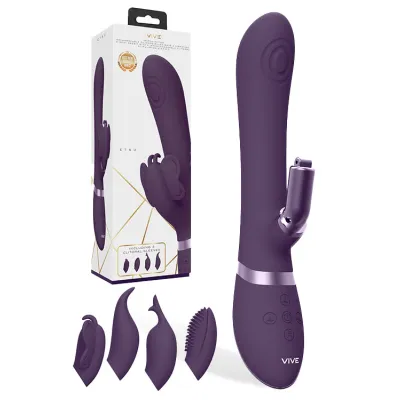 Shots Toys 8 8 Etsu Thumping Vibrating Rabbit with Interchangeable Clitoral Sleeves