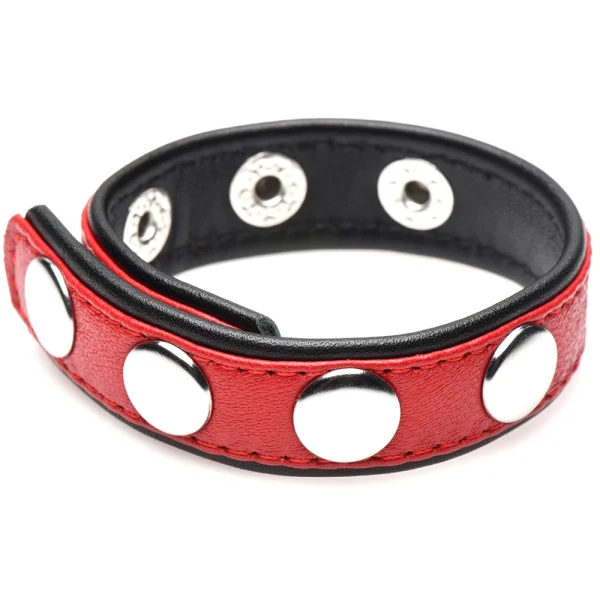 Strict Cock Gear Leather Snap Cock Ring