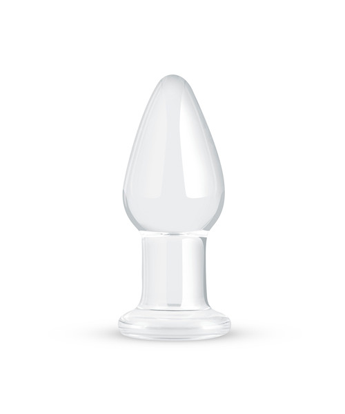 Clear Glass Buttplug