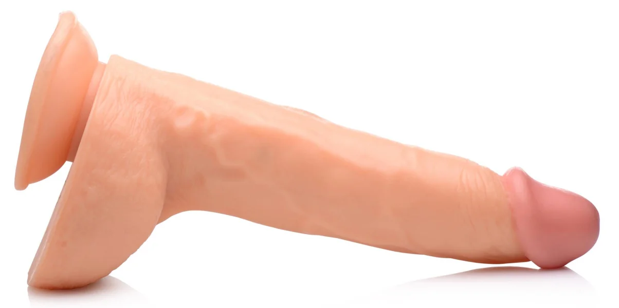 Beefy Brad 9 Inch Dildo With Balls - Light