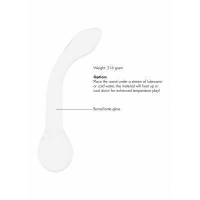 G Rider White High Quality Glass Dildos