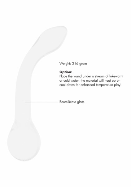 G-Rider - White - High Quality Glass Dildos