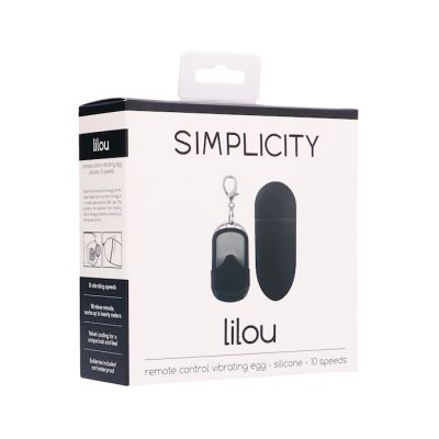 Lilou Remote Control Vibrating Egg Black