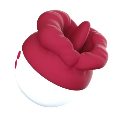 Flaming Red Lips Self Motion Flickering Tongue Clit Stimulator