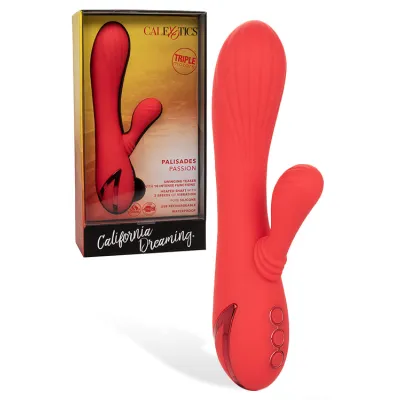 California Exotic Palisades Passion Rabbit Vibrator with Heat Function and Clitoral Teaser