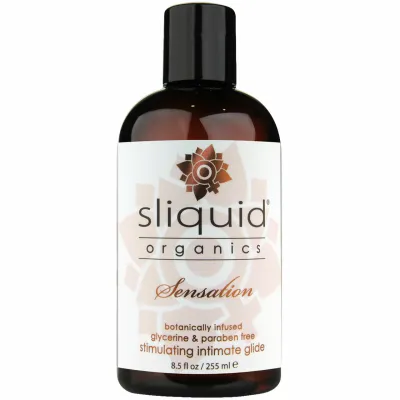 Sliquid Organics Sensation Aloe Based Stimulating Lubricant 8 5 fl oz