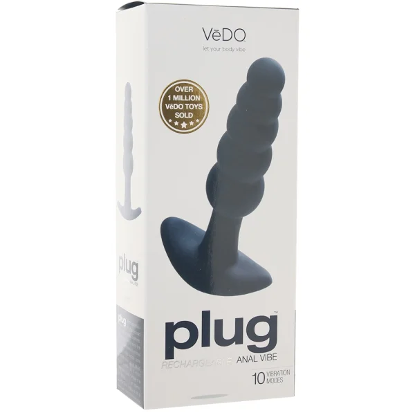 VeDO Plug Vibrating Butt Plug - Black