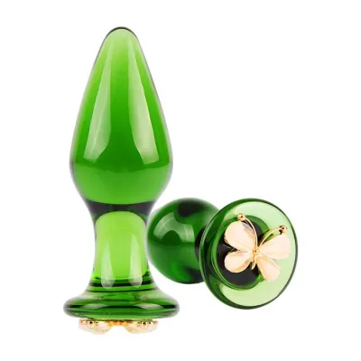 Lucent Butterfly Glass Butt Plug