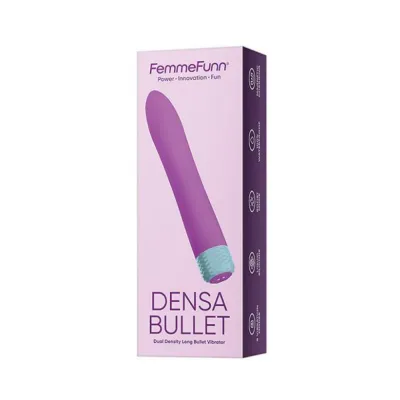 Bullets Discreet Femmefunn Densa Dual density Long Bullet Silicone Purple