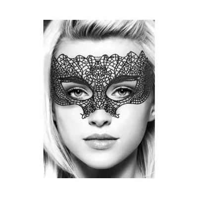 Ouch Black White Lace Eye Mask Princess Black