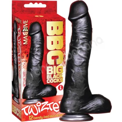 Massive BBC Twizted Big Black Cock 12 Dildo