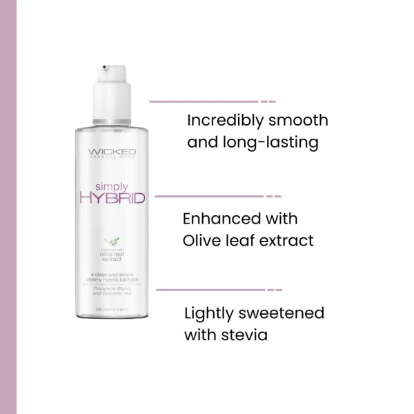 Simply Hybrid Personal Lubricant With Olive Leaf Extract 2.3 fl oz