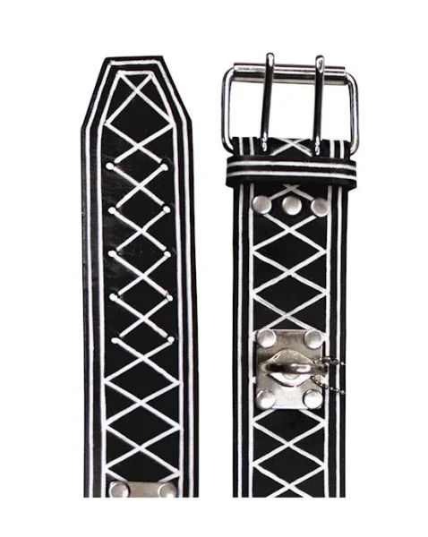 Bound X Painted Saddle Leather Cuffs