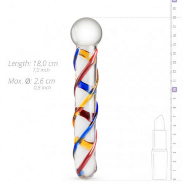 Ella Paradis Glass Multicolor Dildo