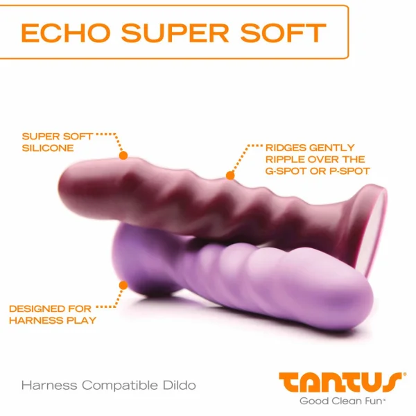 Echo Super Soft Silicone Dildo from Tantus