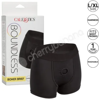 Boundless Boxer Brief Black Wearable Harness Size L XL