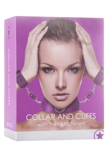 Collar with Cuffs - Purple
