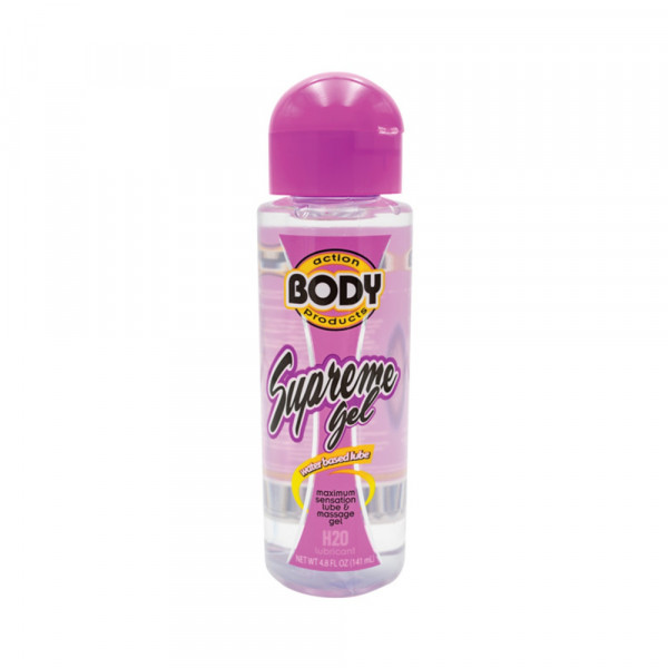 Body Action Supreme Water Based Gel Lubricant 4.8 Fl Oz
