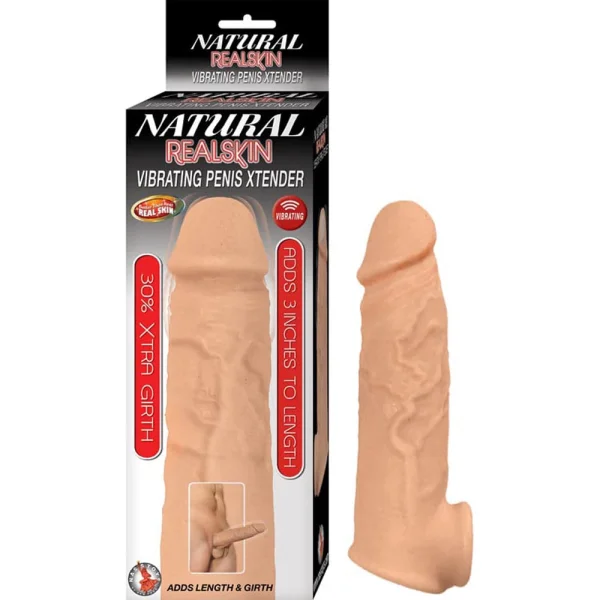 Natural Realskin Vibrating Penis Xtender — image 5 of 10