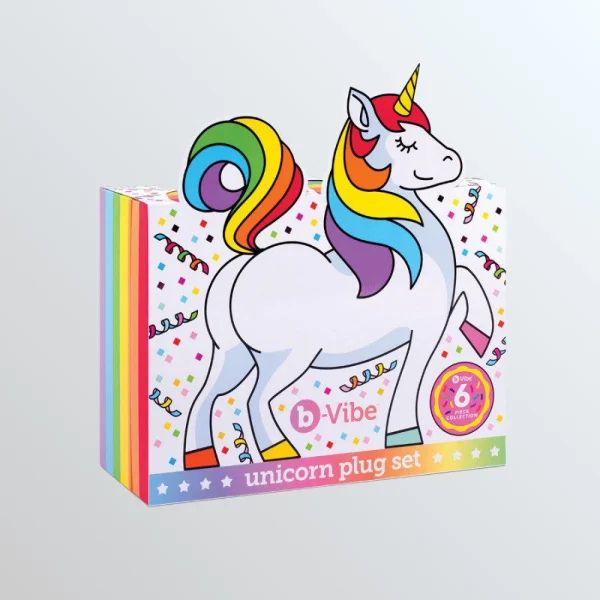 B-Vibe Unicorn Butt Plug