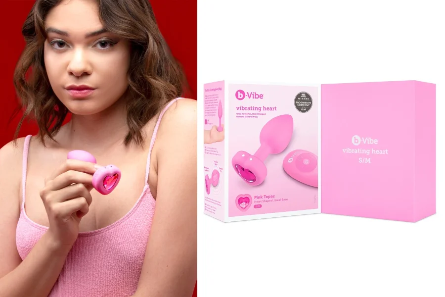 B-Vibe Vibrating Heart Plug