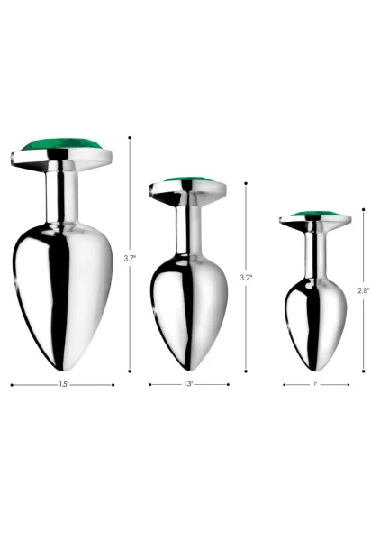 Emerald Gem Anal Plug Set by Booty Sparks — image 17 of 24