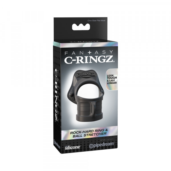 Fantasy C-ringz Rock Hard Ring & Ball-stretcher - Black
