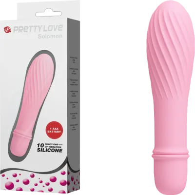 Pretty Love GCo Solomon Silicone 10 function Vibrator Light Pink