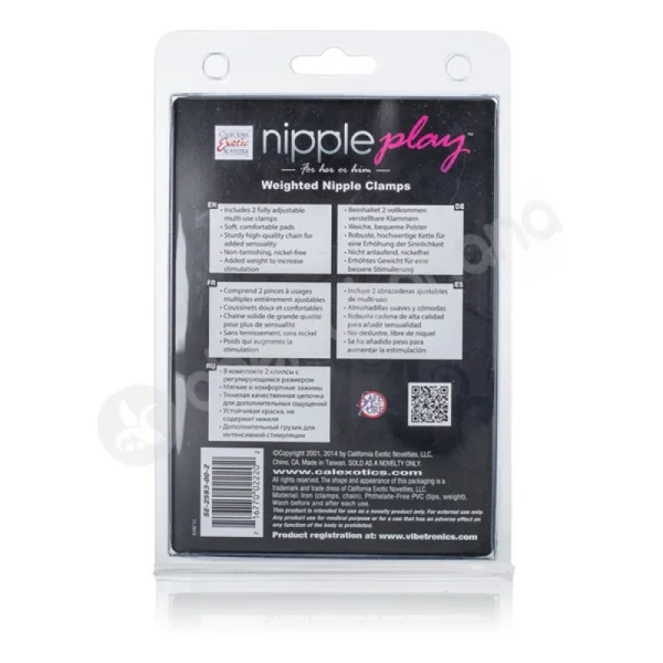 Nipple Play Weighted Nipple Clamps