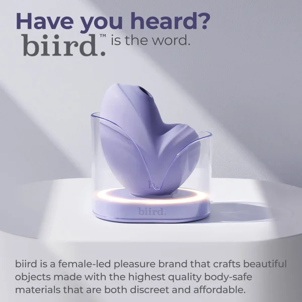 Namii  Pressure Wave Clitoral Suction Stimulator With Vibration & Mood Light By Biird - Lilac
