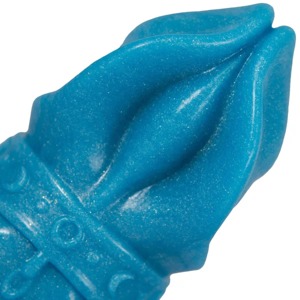 The Selene Goddess of the Moon 7.5" Silicone Fantasy Dildo By Uberrime - Glow-In-The-Dark Blue