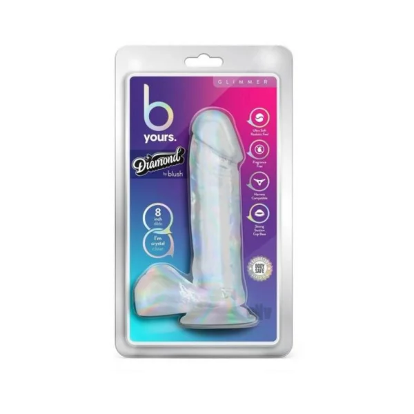 B Yours Diamond Glimmer 8 In. Clear