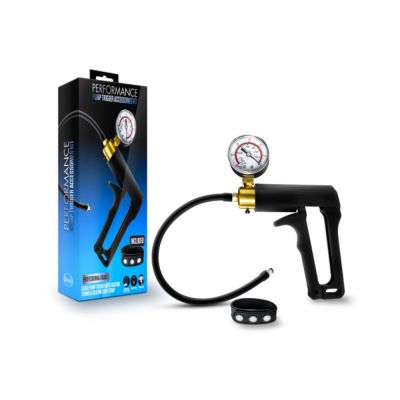 Performance Gauge Pump Trigger With Silicone Tubing And Silicone Cock Strap Black
