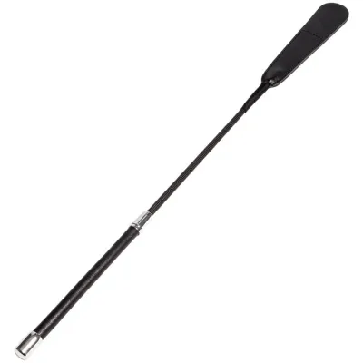 Bondara Luxe Tension Faux Leather Slimline Riding Crop 24 Inch