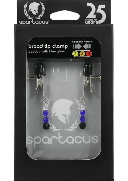 Blue Beaded Clamps With Broad Tip Nipple Clamps Blue